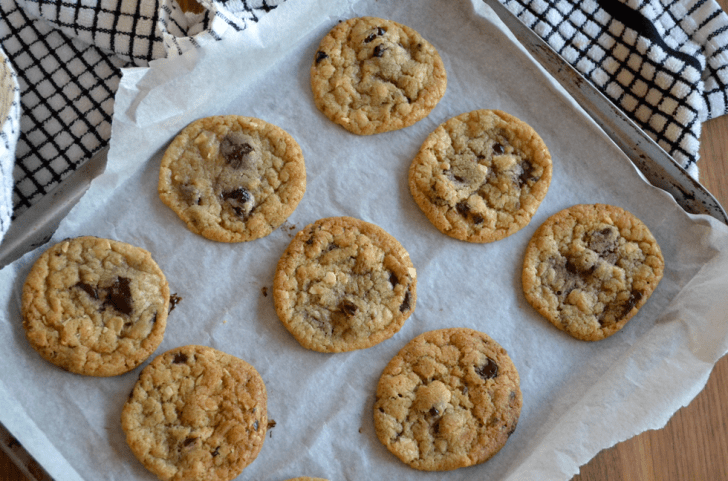 Dark chocolate, cherry & ginger cookies