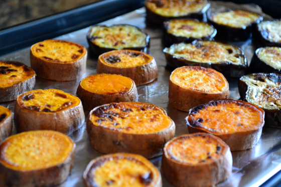 Miso Aubergine & Sweet Potato with Stick Coconut Rice