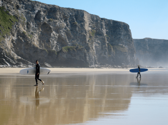 Surfing in Cornwall