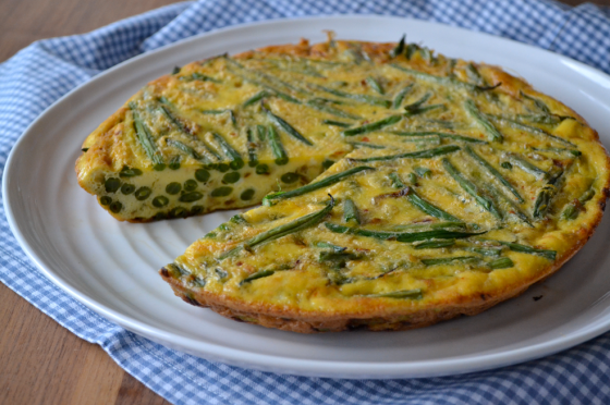Green Bean and caramelised shallot Tortilla