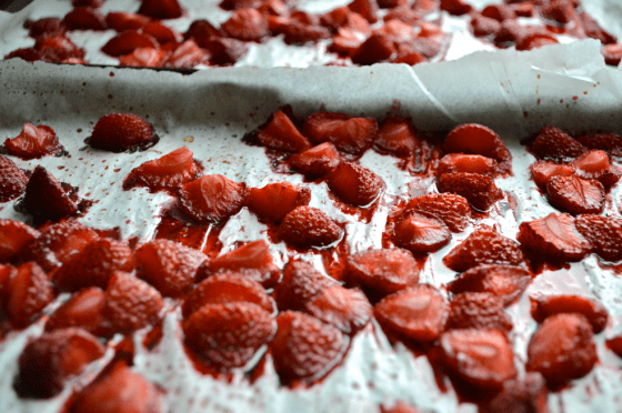 Greek Yoghurt Pancakes with Roasted Strawberries